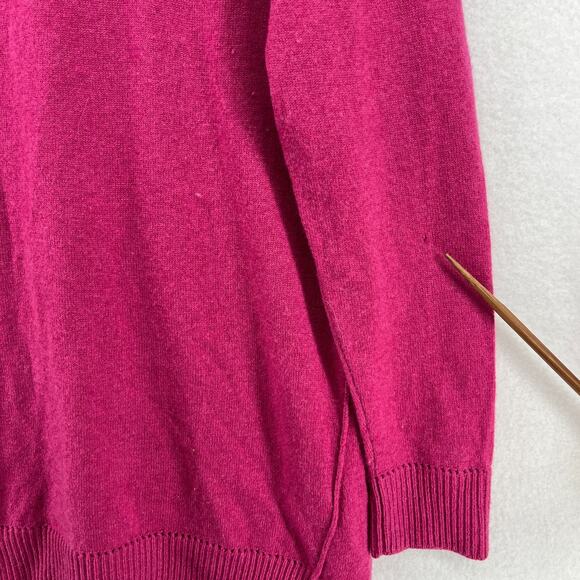 VINCE Cashmere Sweater Womens XS 100% Luxury Tunic Jumper Pullover Pink - Picture 9 of 15